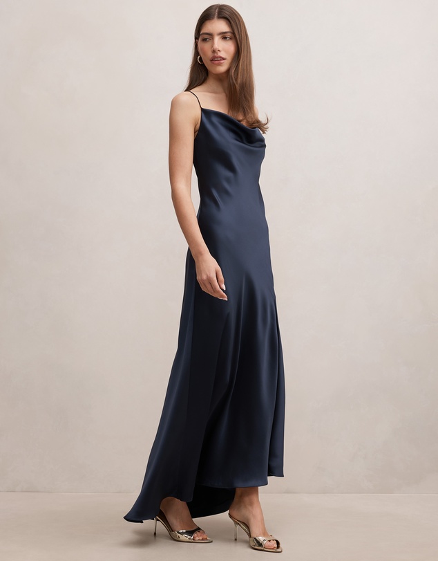 Forever New - Tilesha Satin Cowl Neck Slip Maxi Dress