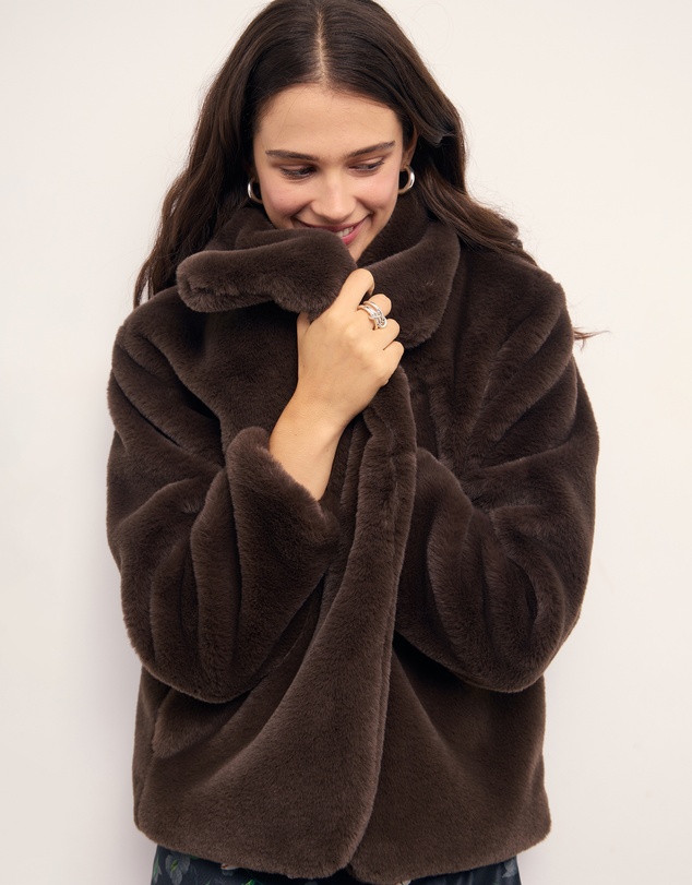 MINKPINK - Sigrid Faux Fur Coat