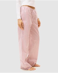 Tommy Hilfiger - Longsleeve Tee Pointelle Poplin PJ Set - Iconic Exclusive