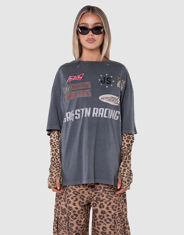 JGR & STN - Drift Distressed Oversized T-Shirt