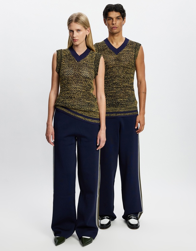 Wales Bonner - Mouline Yarn Shade Knit Vest