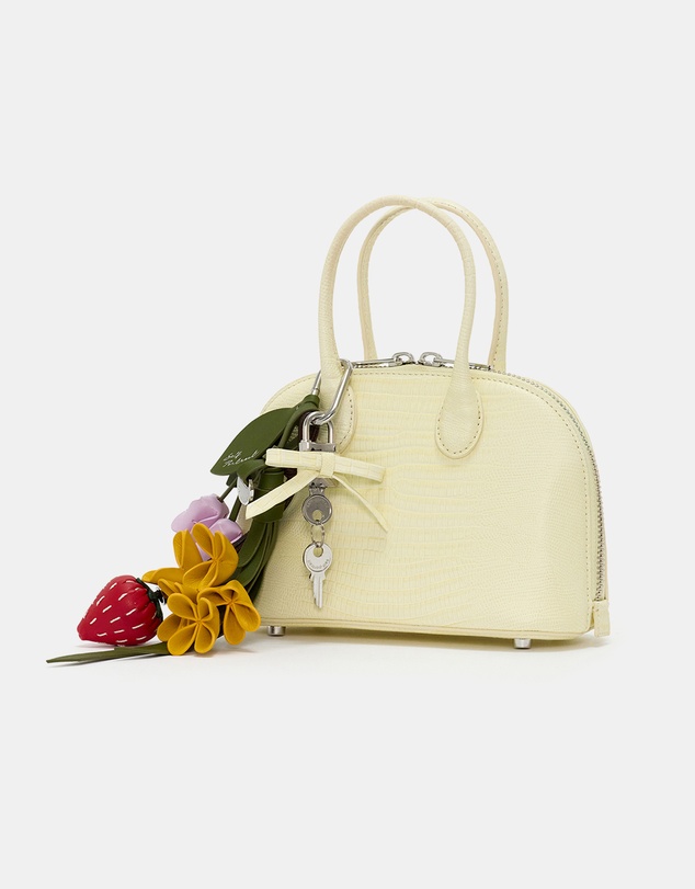 Self Portrait - Lizard Leather Toast Mini Bag