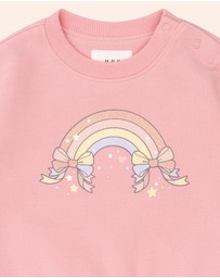 Huxbaby - Whimsical Rainbow Sweatshirt - Babies-Kids