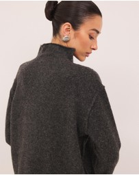 Calli - Collins Funnel Neck Knit Jumper