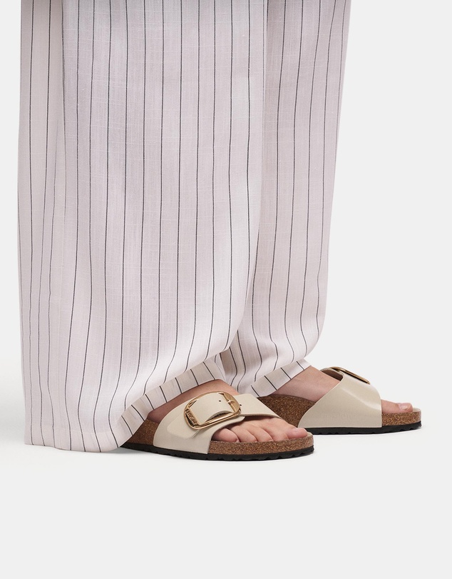 Birkenstock - Madrid Big Buckle Natural Leather Patent Regular - Women's