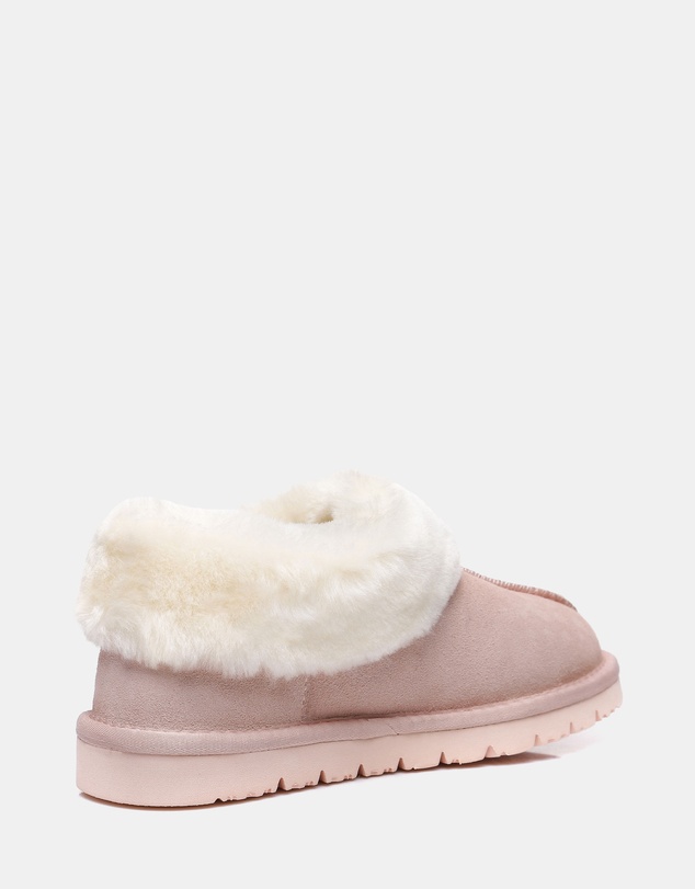 EVERAU - Australian Shepherd Ugg Homey Slipper Cow Leather Upper House Shoes