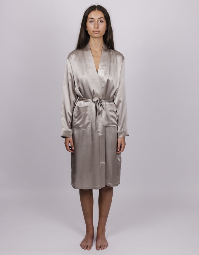 SILK MAGNOLIA - Silk Robe Dressing Gown