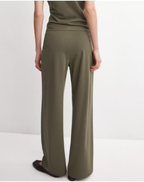 M.N.G - Straight-Fit Trousers With Elastic Waist