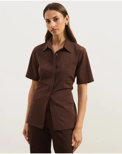 Atmos&Here - Aveline Tie Back Shirt