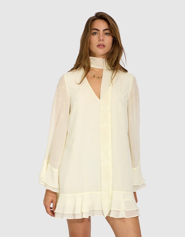 Belle & Bloom - Dream About Me Tie Neck Dress