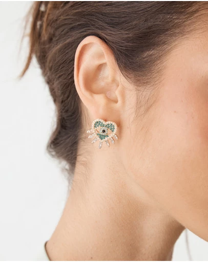 Forcast - Betty Heart Eye Earrings