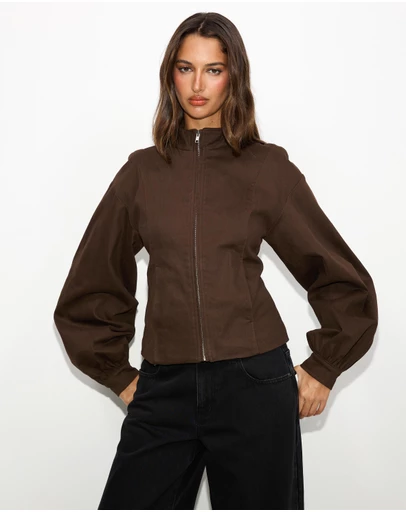 Dazie - Isla Cotton Bomber Jacket