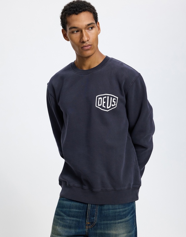 Deus Ex Machina - Shield Garment Dyed Crew Sweatshirt
