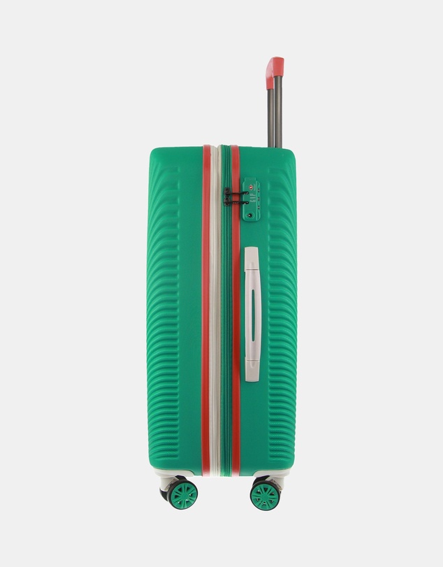 GAP - GAP Stripe Medium Hard Shell with Mini Beauty Case Set + Leather Tag