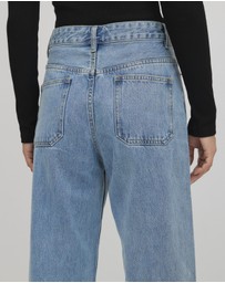 AERE - Suki High Rise Hem Detail Jeans