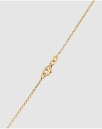 Elli Jewelry - Necklace Women Crescent Moonstone 925 Sterling Silver Gold Plated