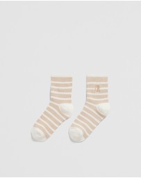 Country Road - Rib Quarter Crew Sock