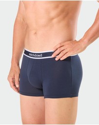 Mitch Dowd - Mens Plain Cotton Trunk 5 Pack - Navy