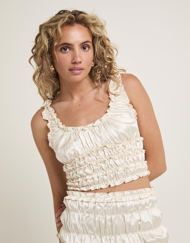 Alice In The Eve - Belle Ruched Satin Cami Top