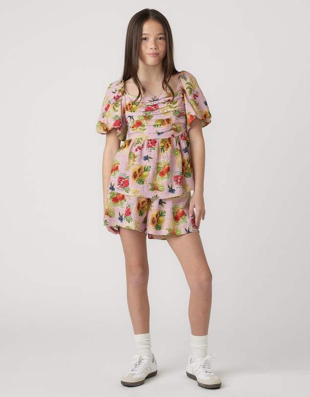 Decjuba Kids - Melody Puff Sleeve Top - Teens