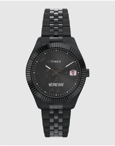 TIMEX - Timex x Wednesday Timex Legacy 36mm Stainless Steel Bracelet Watch