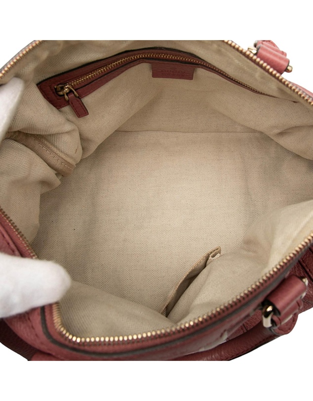 Pre-Loved by Azura Reborn - Pre-Loved Medium Calfskin Web Joy Boston Bag
