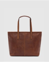 Florence - The Beatrice Matt Brown Leather Tote Work Bag
