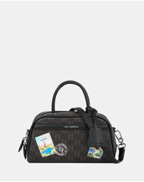 Karl Lagerfeld - Ikon Monogram Small Top-Handle Bag