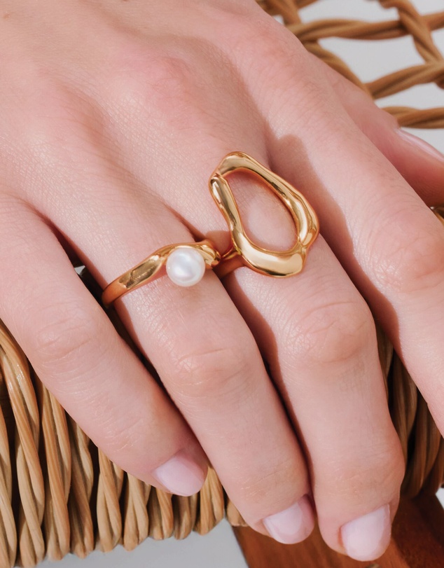 THOMAS SABO - THOMAS SABO Wavy Gold Ring