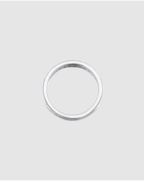 Elli Jewelry - Ring 2 in 1 Design Crystal Brass Collection