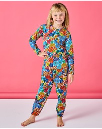 Kip&Co - Winter Fields Organic Cotton Long Sleeve Top Pants Pyjama Set -Kids-Teens