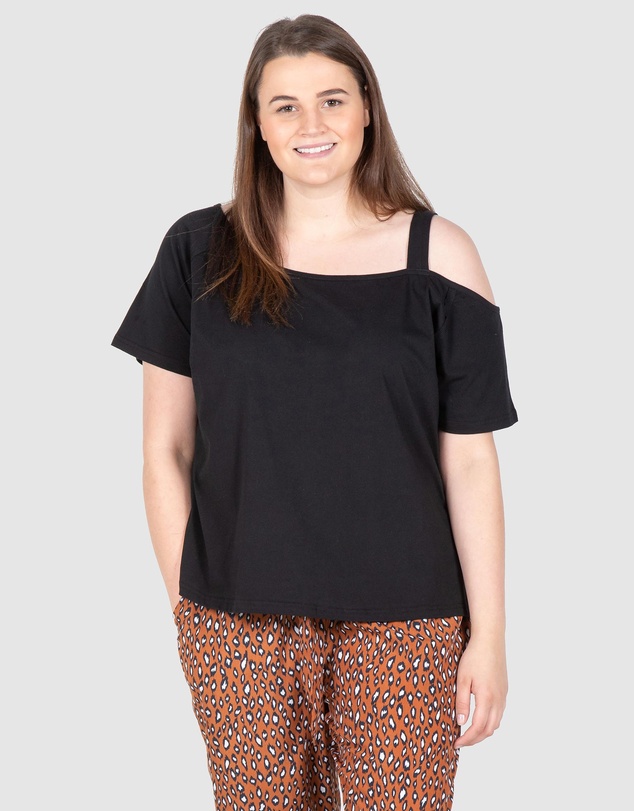 Love Your Wardrobe - Asymmetrical One Shoulder Tee