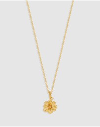 By Charlotte - Cosmos October Birth Flower Necklace