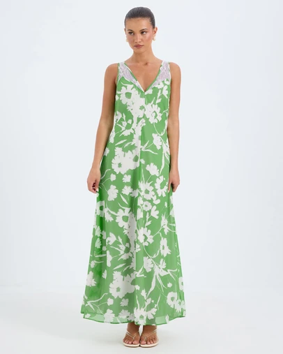 Calli - Piper Floral Print Midi Dress