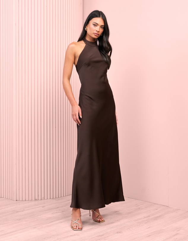 Azzurielle - Orli Halter Diamante Back Gown