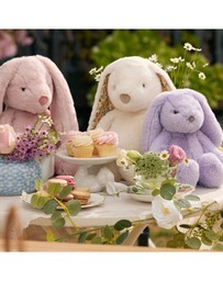 Jiggle and Giggle - Floral White Bunny Medium
