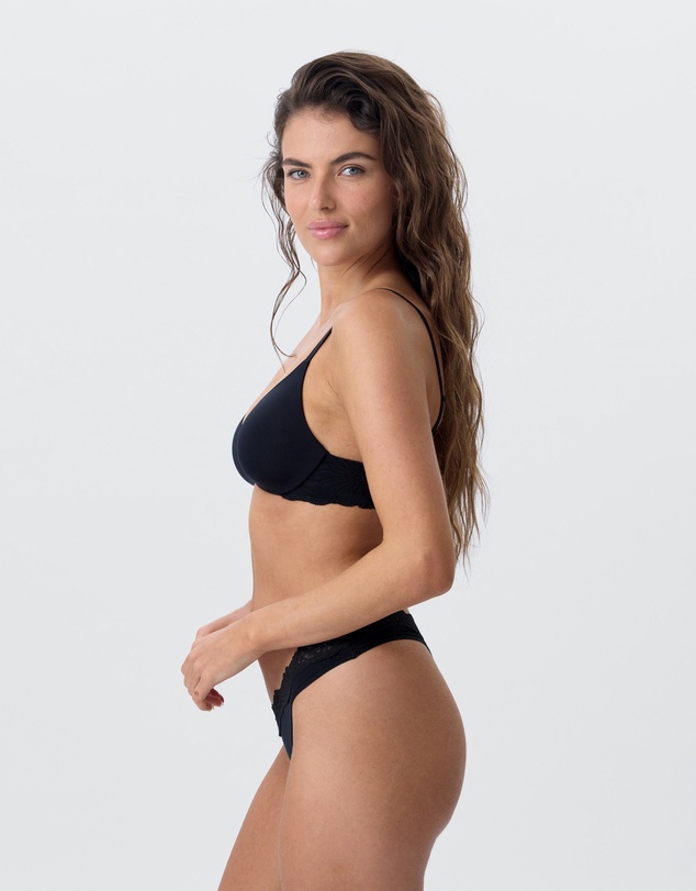 Bras N Things - NKD Push Up Wirefree Bra - Black