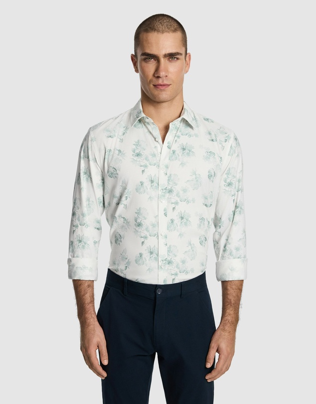yd. - Catalunya Slim Floral Shirt