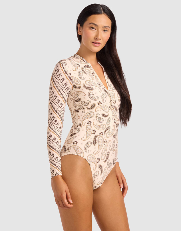 Seafolly - Drift Club Bandana Zip Front Surf Suit