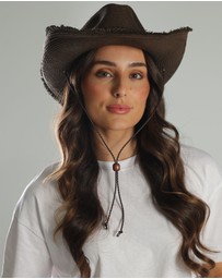 Morgan & Taylor - Ramona Cowboy Fedora in Brown