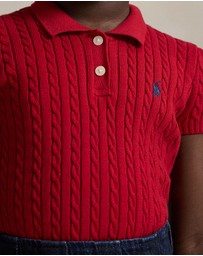 Polo Ralph Lauren - Mini-Cable Cotton Polo Sweater - ICONIC EXCLUSIVE - Kids