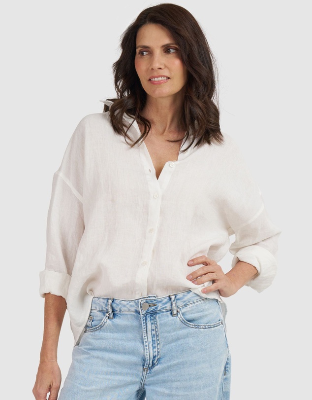 CAMIXA - Exalina Oversized Crinkle Linen Shirt