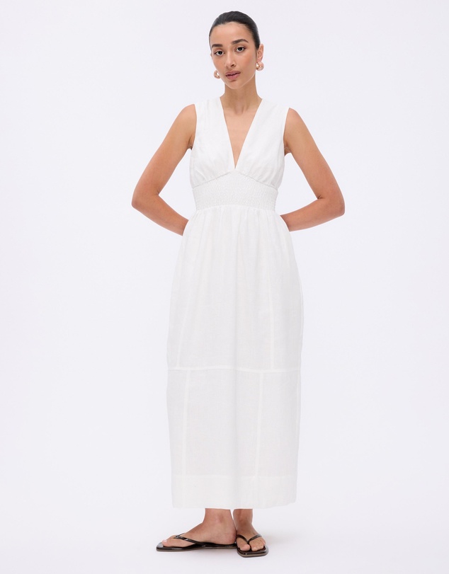 Minima Esenciales - Paloma Linen Midi Dress