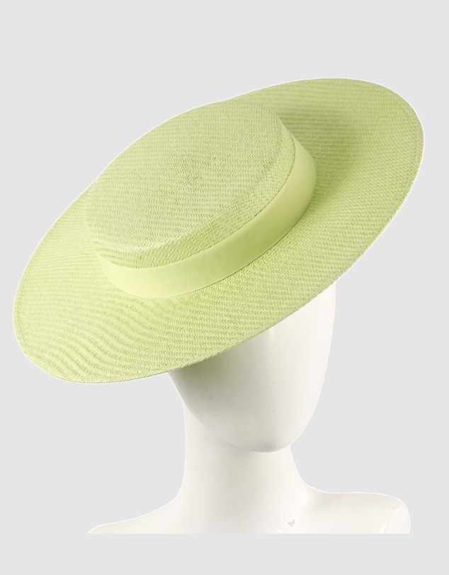 Max Alexander - Lime Boater Hat