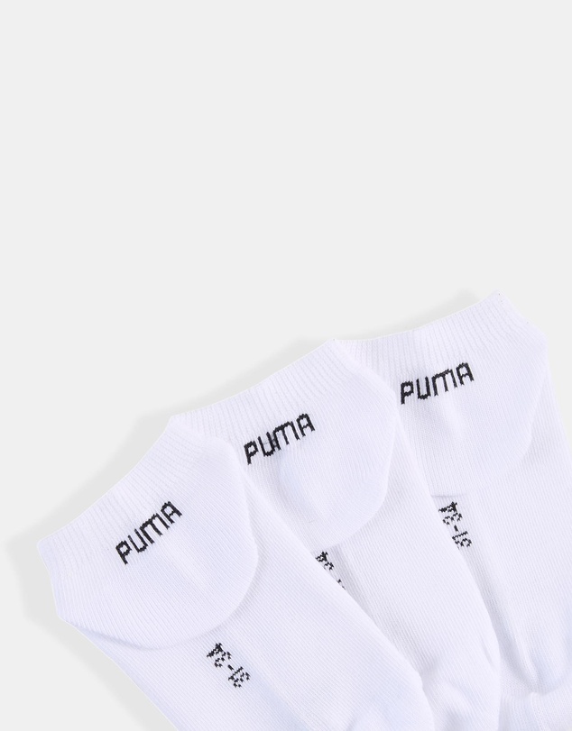 Puma - 3-Pack Plain Sneaker Socks - Kids-Teens