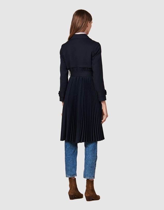 Sandro - Navy Trench Coat