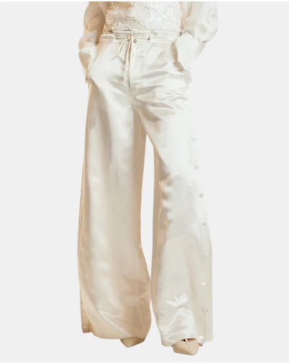 Cynthia Rowley - Wide Leg Snap Pants
