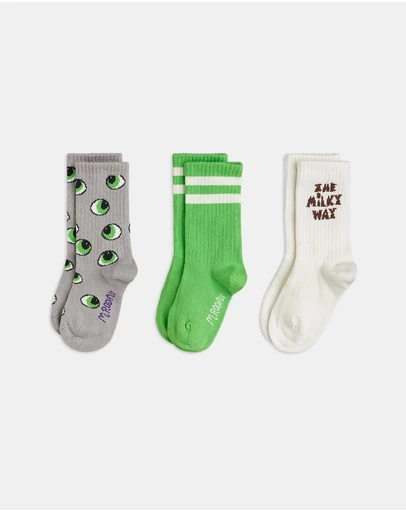 Mini Rodini - 3-Pack Eyes Socks - Kids