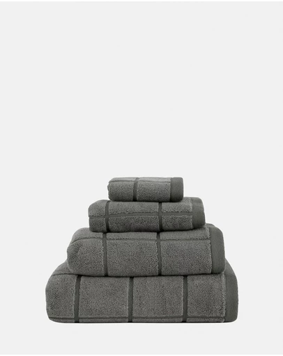 Linen House - Geneva Charcoal Towel Collection
