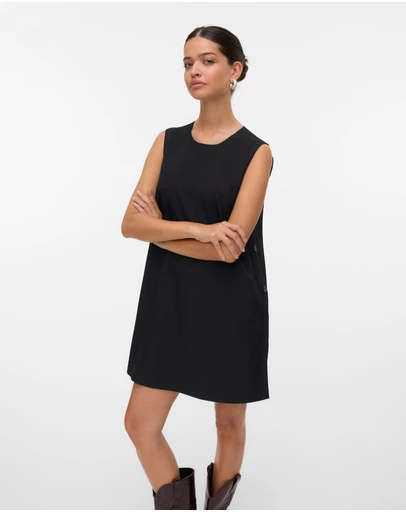 Vero Moda - Fame Buttoned Mini Dress